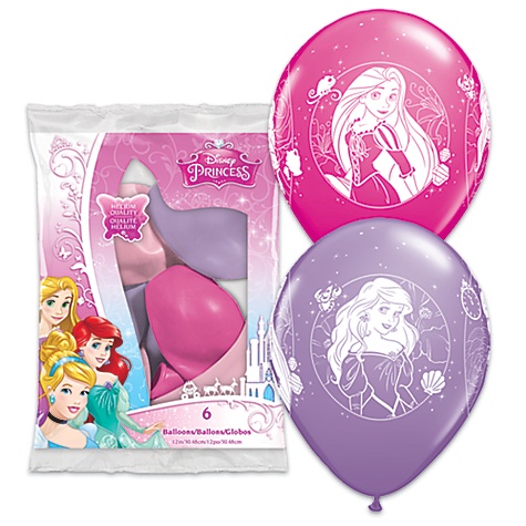 Disney Princess Balloons, Pack of 6