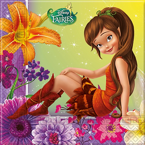 Lot de 20 serviettes de fête Disney Les Fées