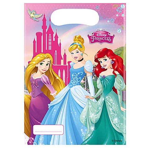 Ensemble de 6 sachets cadeaux Princesses Disney