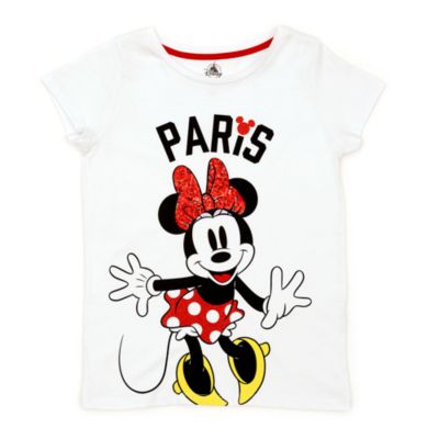 SHOPDISNEY OFFICIEL T-shirt Minnie Paris pour enfants, 2100188, taille 9-10 ANSS