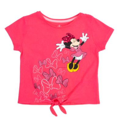 SHOPDISNEY OFFICIEL T-shirt à nouer Minnie pour enfants, 2100183, taille AGE 4
