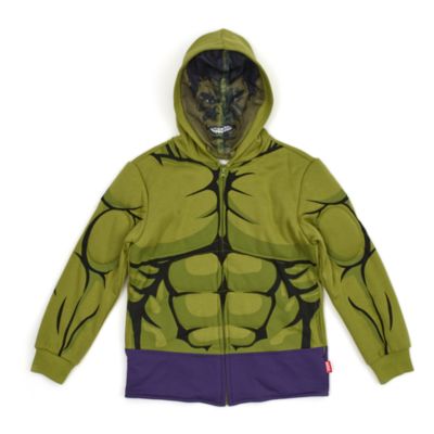 SHOPDISNEY OFFICIEL Sweatshirt à capuche Hulk pour enfants, 2100183, taille 5-6 ANSS