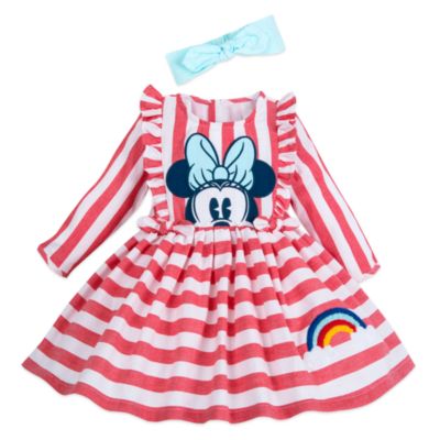 SHOPDISNEY OFFICIEL Ensemble robe et culotte Minnie pour bébé, 2100183, taille 12-18 MOIS