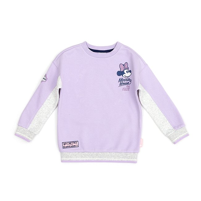 Sudadera blanca y violeta Minnie Mouse para niñas, Disney Store