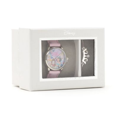 SHOPDISNEY OFFICIEL Ensemble cadeau Princesses Disney montre et bracelet,
