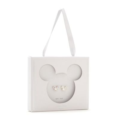 SHOPDISNEY OFFICIEL Clous d'oreilles Mickey avec pierre d'avril,