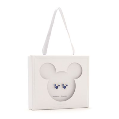 SHOPDISNEY OFFICIEL Clous d'oreilles Mickey avec pierre de décembre,
