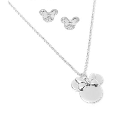 SHOPDISNEY OFFICIEL Parure collier et boucles d'oreilles Positively Minnie,