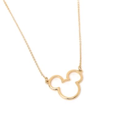 SHOPDISNEY OFFICIEL Collier Postively Minnie plaqué or,