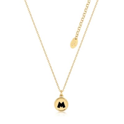 SHOPDISNEY OFFICIEL Couture Kingdom Collier plaqué or à pendentif Mickey Mouse,