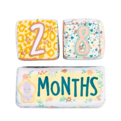 SHOPDISNEY OFFICIEL Cubes calendrier en peluche Bambi, Dumbo et Simba pour bébé, 2100183, taille ONE S TAX