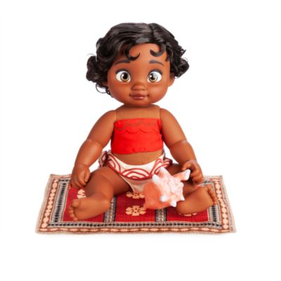 SHOPDISNEY OFFICIEL Poupée Vaiana bébé, collection Disney Animators,