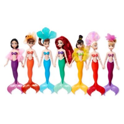 SHOPDISNEY OFFICIEL Coffret de 7 poupées Ariel et ses soeurs,