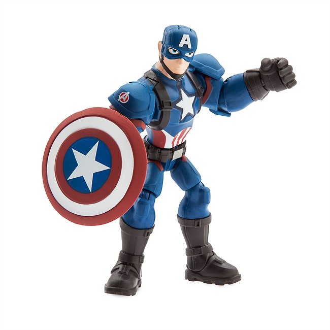 Figurine articulée Captain America, collection Marvel Toybox