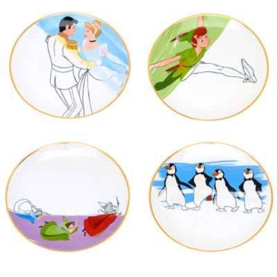 SHOPDISNEY OFFICIEL Disney Parks Assiettes Ink & Paint, série 2 sur 2,