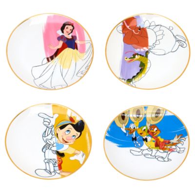 SHOPDISNEY OFFICIEL Disney Parks Assiettes Ink & Paint, série 1 sur 2,