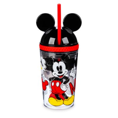 SHOPDISNEY OFFICIEL Gobelet avec paille combiné Mickey,