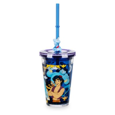 SHOPDISNEY OFFICIEL Gobelet avec paille Aladdin,