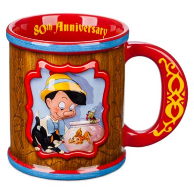 SHOPDISNEY OFFICIEL Mug 80e anniversaire de Pinocchio,