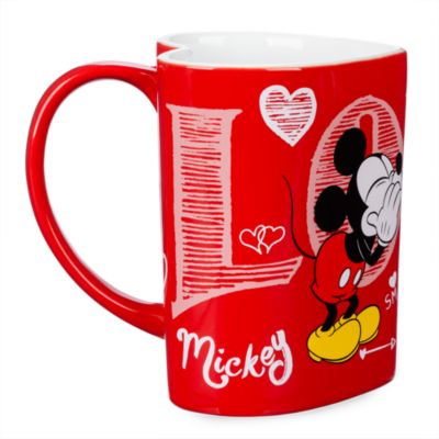 SHOPDISNEY OFFICIEL Mug Mickey et Minnie en forme de coeur,