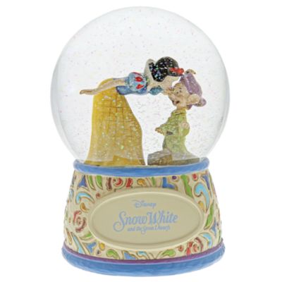 SHOPDISNEY OFFICIEL Enesco Boule à neige Blanche Neige et Simplet, Disney Traditions,