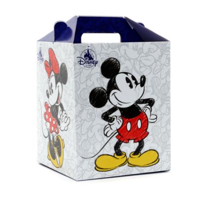 SHOPDISNEY OFFICIEL Boîte cadeau de taille moyenne, Mickey et Minnie Mouse,