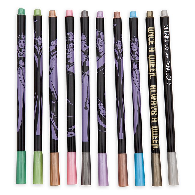 Disney Store Lot de 10 feutres métalliques Disney Villains