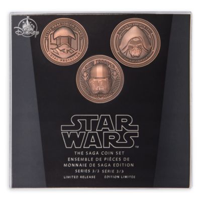 SHOPDISNEY OFFICIEL Ensemble de pièces de collection Star Wars : La Saga, série 3 sur 3,