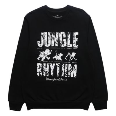 SHOPDISNEY OFFICIEL Disneyland Paris Sweatshirt Rythme du Roi Lion et de la Jungle pour adultes, 2100176, taille XS