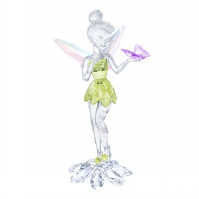 SHOPDISNEY OFFICIEL Swarovski Figurine Fée Clochette avec papillon en cristal,